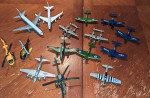 15 Vintage Metal Diecast Planes