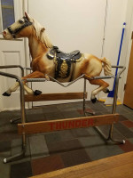 Vintage thunder horse rocking horse