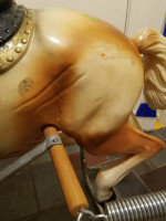 Vintage thunder horse rocking horse
