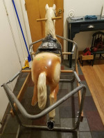 Vintage thunder horse rocking horse