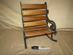 American Girl style Wooden Cast Iron Doll Rocking Chair 9" tall