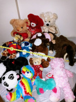 Stuffed Plush Animal Toy Teddy Bear Dog Monkey Bunny Giraffe +