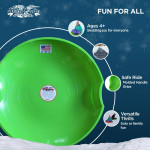 Flexible Flyer Flying Saucer 26" Plastic Snow Sled for Kids and Adults