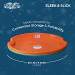 Flexible Flyer Flying Saucer 26" Plastic Snow Sled for Kids and Adults