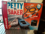 Petty vs. Baker slot car racing set