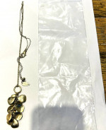 Lot of 8 New Coldwater Creek Signed Long Gold Necklaces New
