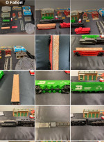 HO TYCO LOT. Toy train set incl. buildings, locomotive, cars 638 706 7