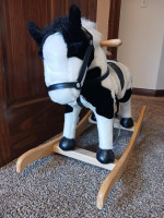 Chrisha Playful Plush Ride-On/Rocking Horse