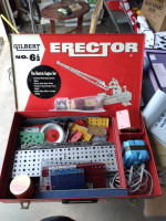 Vintage Gilbert Erector No 6 1/2 Electric Engine Set