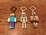 (*-*)  MINECRAFT MINI-FIGURE KEYCHAINS