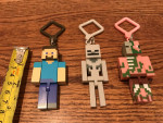 (*-*)  MINECRAFT MINI-FIGURE KEYCHAINS
