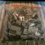 Lego bricks parts bulk Grey by the pound 2 pounds bulk assorted