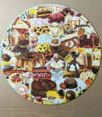I Love Chocolate 500 Piece 20" Round Jigsaw Puzzle