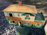 2 Vintage doll houses with accessories
