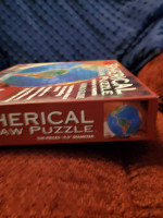 Vintage 1995 World Globe Buffalo 3D Spherical Jigsaw Puzzle 530 Pieces