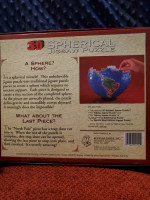 Vintage 1995 World Globe Buffalo 3D Spherical Jigsaw Puzzle 530 Pieces