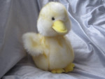 RUSS BERRIE CHICK-A-LOO DUCK EASTER SPRING YELLOW SPARKLE PLUSH 11" VI
