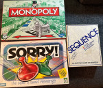 Board Game Bundle! Monopoly,Sorry!,Sequence