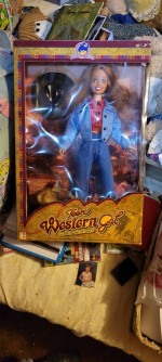 Teen western gal doll,in box