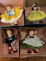 REDUCED 4 vintage Madame Alexander Dolls 1980s boxed new condition