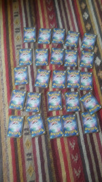 25 Japanese Pokémon energy cards.