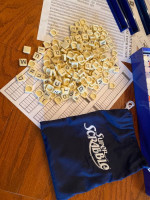 Tile Lock Super Scrabble Board Game Hasbro Rare 100% Complete All Piec