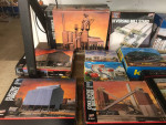 HO trains and village