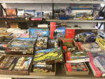 HO trains and village