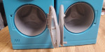 Washer Dryer Set For 18" Dolls Blue Both Spin Interactive Dollhouse