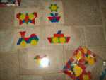 Melissa & Doug Puzzel shapes on wood