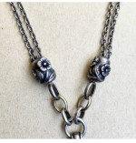 Diamond Sterling Silver 14k Necklace