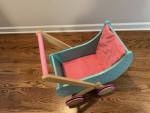 ♥ ♥ ♥ DUSHI WOODEN PUSH & PLAY DOLL STROLLER / BUGGY ~ Excellent