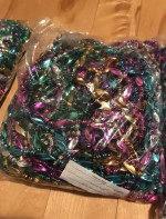 NEW Assorted Mardi Gras Throw Beads Necklaces- 400+ Necklaces ~25lbs