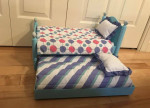 American Girl Doll Bitty Baby Trundle Bed With Comforters and Pillows