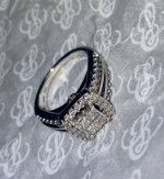 10K White Gold 48 Natural Diamonds 0.28 Natural Diamonds 0.66CT