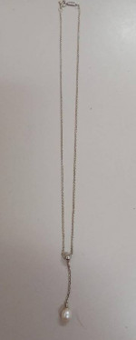 STERLING PEARL NECKLACE