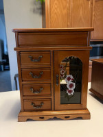 Two Beautiful Wooden Jewelry Boxes