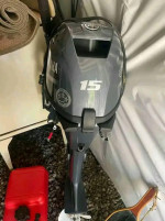 Used Yamaha 15HP 4-Stroke Outboard Motor Engine