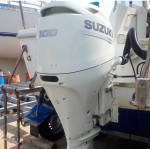 Used Suzuki 100HP 4-Stroke Outboard Motor Engine