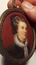 Hand-painted Cameos Family Heirlooms Circa 1860 - 1880