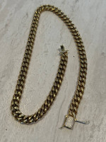 Authentic brand new Miami Cuban link chain 12mm in 24” —- WG or YG