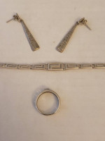 Sterling Silver Greek Jewelry Set