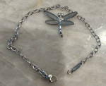 Tiffany & Co - Solid 18k White Gold - Diamond Dragonfly Charm Bracelet