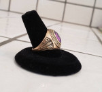 Vtg Rumson-Fair Haven Regional High School 10K Gold Ring 7 Amethyst 8g