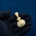 Money Bag Pendant 14K Gold