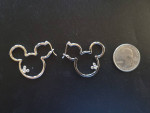 Disney Earrings, Like New Mickey Mouse Earrings w/Huggie Hoop..Reduced