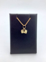 14k Pair of Dice Pendant