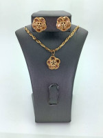18k Charm & Earrings Set