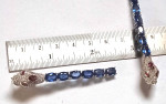 Unique 14K Gold Snake Dangle Earrings - Sapphire Color - Leverback