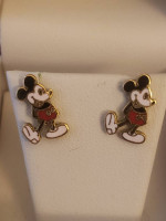 Mickey post earrings